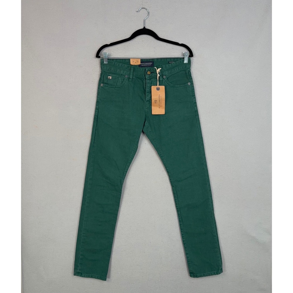 Scotch & Soda Pants Mens 28x32 Green Jeans Ralston Slim Fit Casual Streetwear